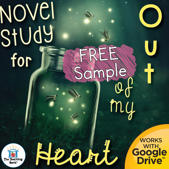 Out of My Heart Novel Study FREE Sample