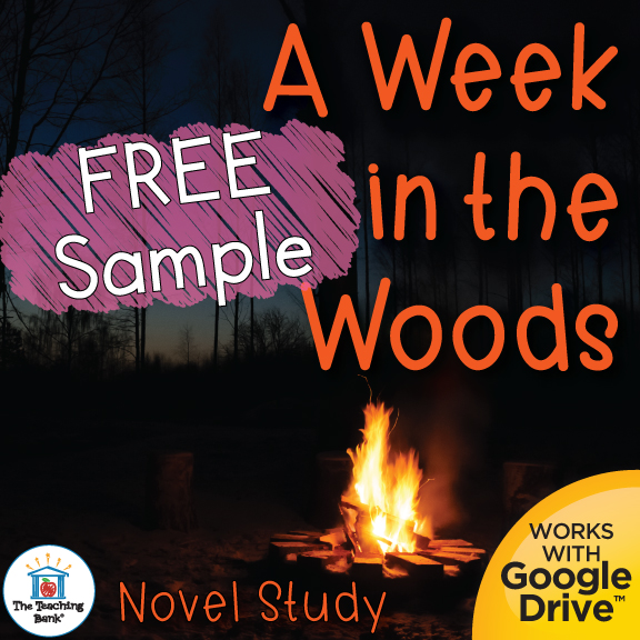 A Week in the Woods Novel Study FREE Sample