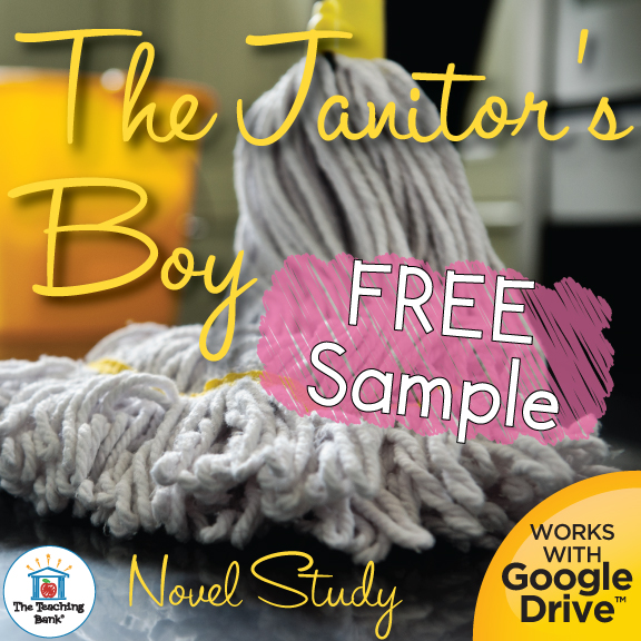 The Janitor's Boy Novel Study FREE Sample