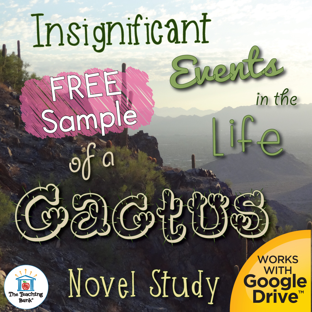 Insignificant events in the life of a cactus novel study free sample