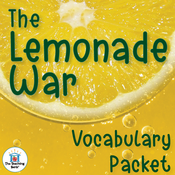The Lemonade War Vocabulary Packet