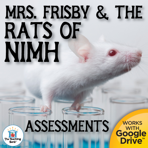 Mrs. Frisby and the Rats of NIMH Book Unit Assessments for Google Forms