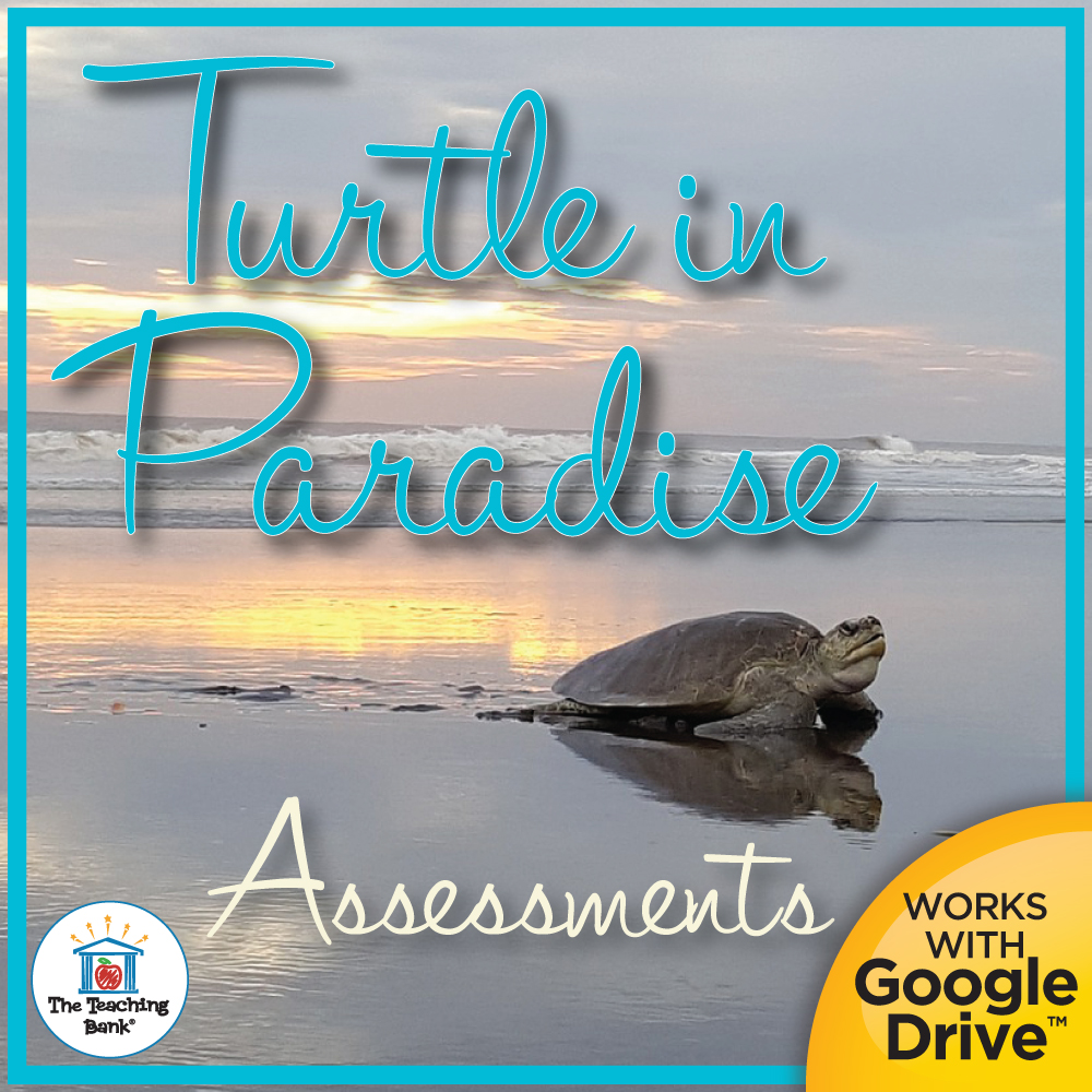 Turtle in Paradise Book Unit Assessments for Google Forms