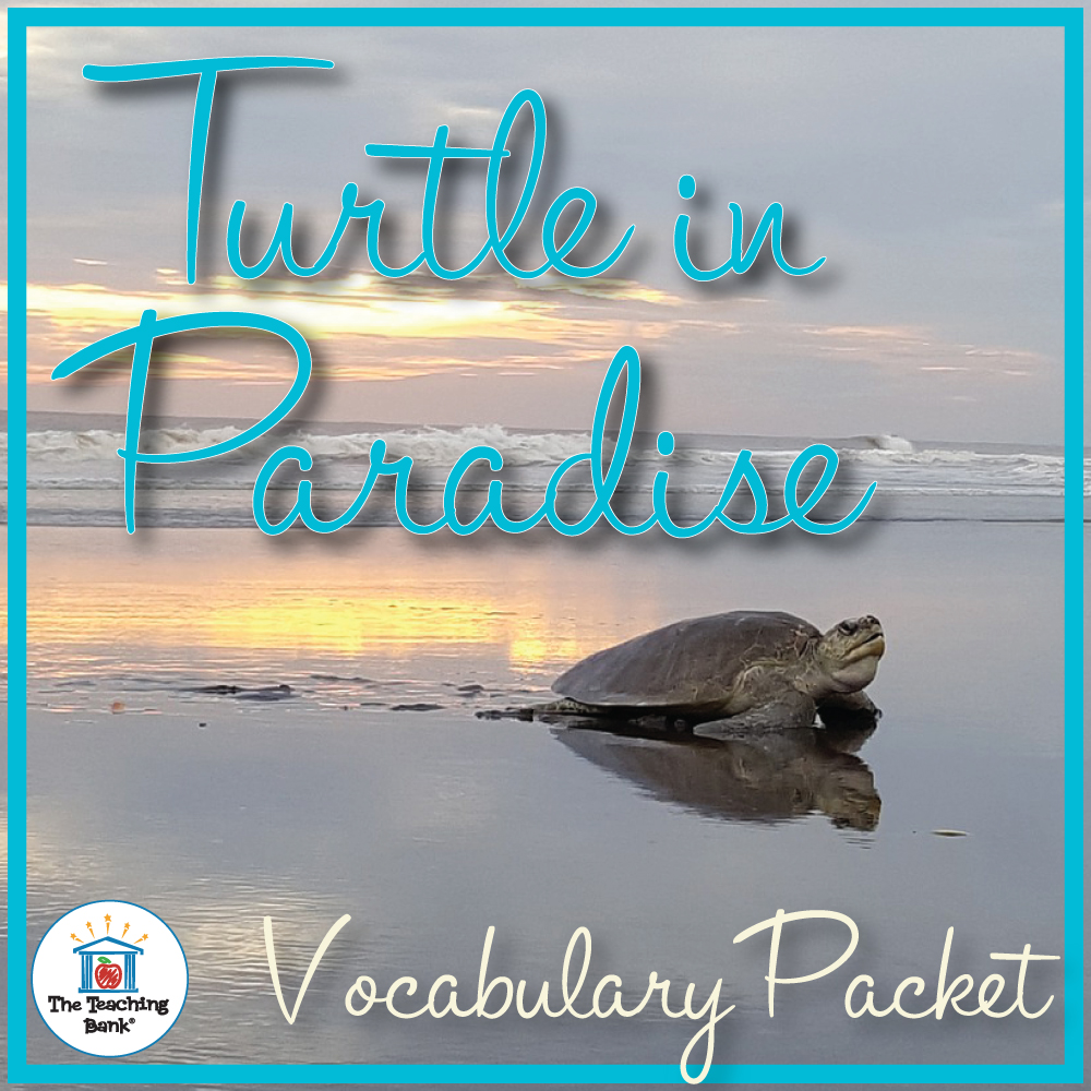 Turtle in Paradise Vocabulary Packet