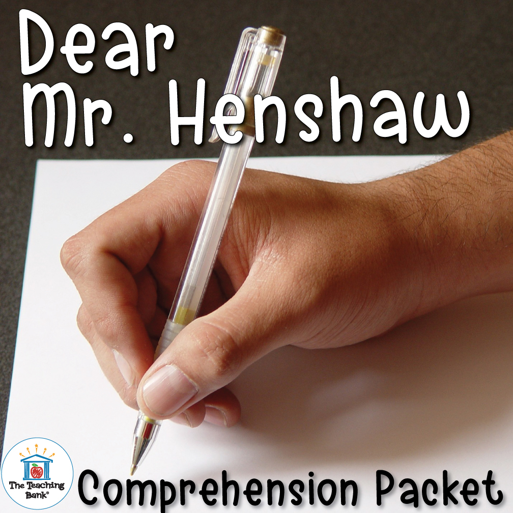 Dear Mr. Henshaw Comprehension Packet