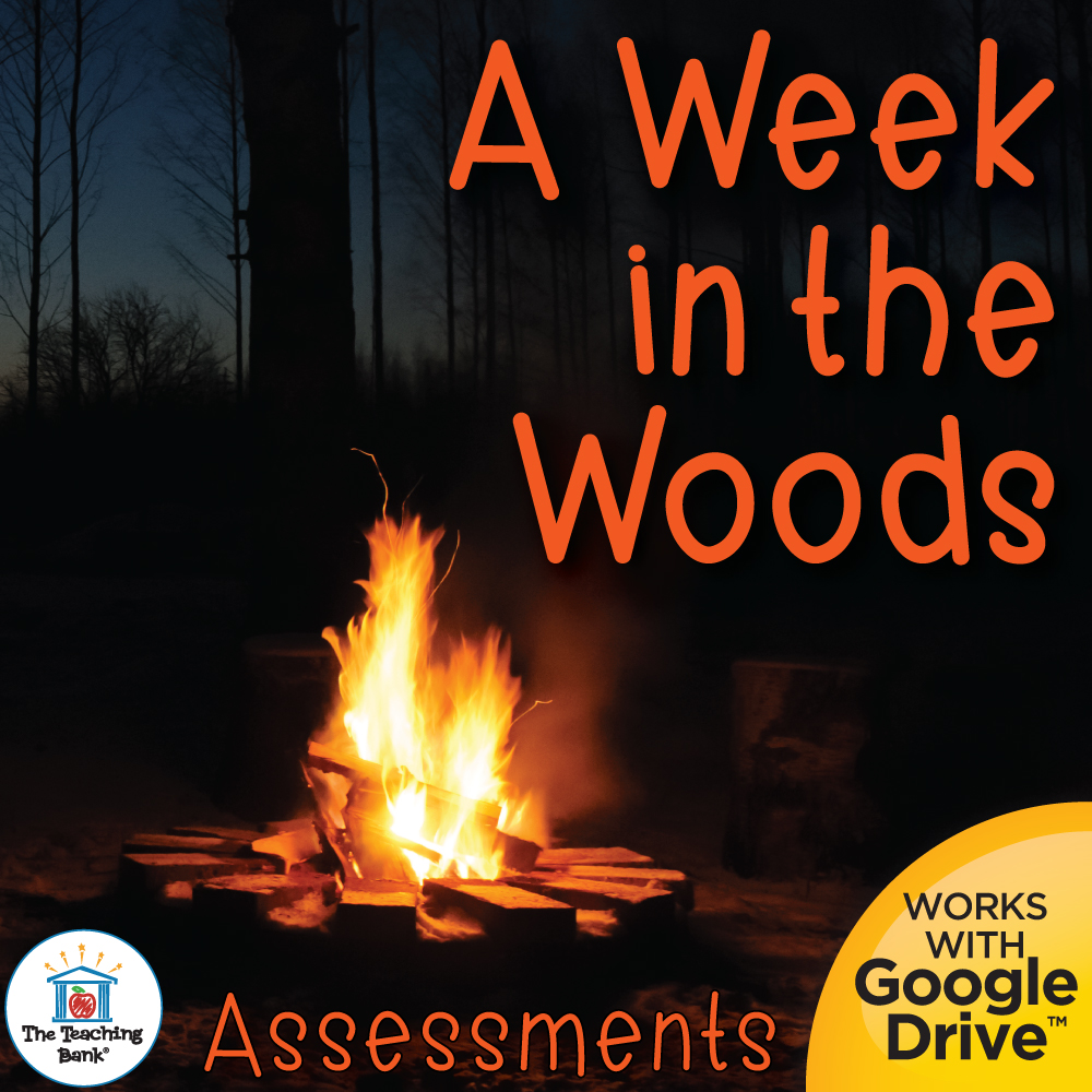 A Week in the Woods Book Unit Assessments for Google Forms