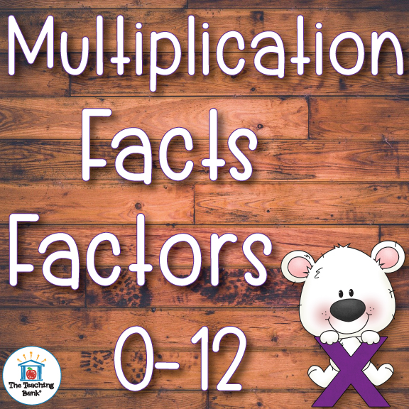 Multiplication Basic Facts Factors 0-10 and 1-12 Practice - FREE