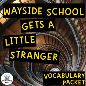 Wayside School Gets a Little Stranger Vocabulary Packet