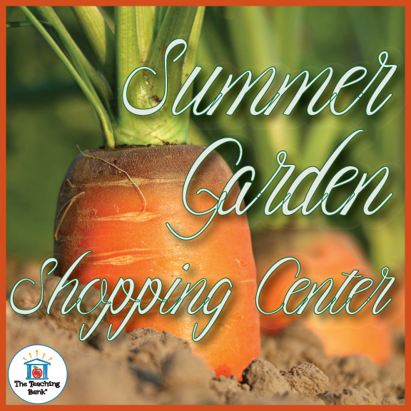 Summer Garden Shopping Math Center