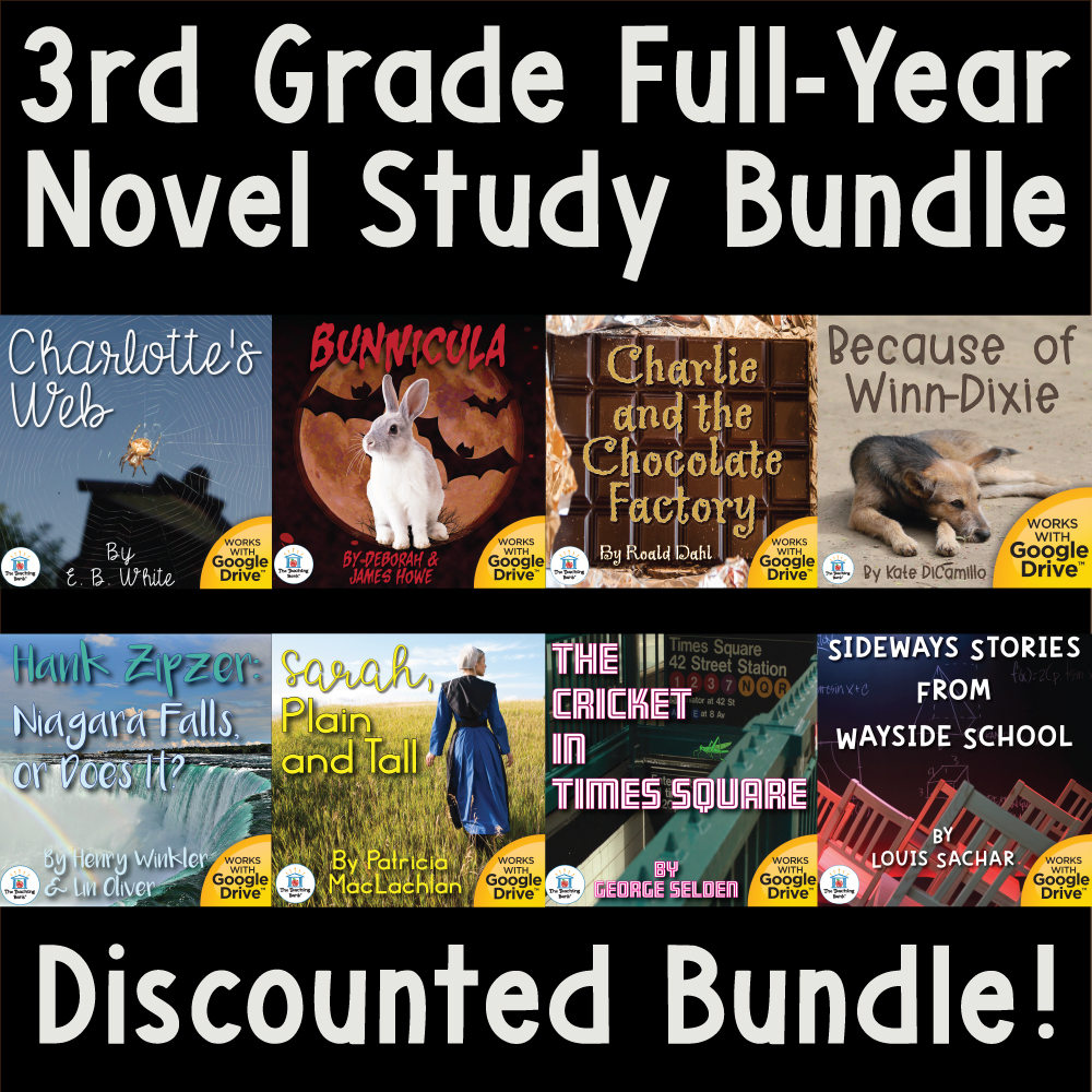 3rd Grade Complete Reading Curriculum Bundle (Print + Digital Novel Studies)