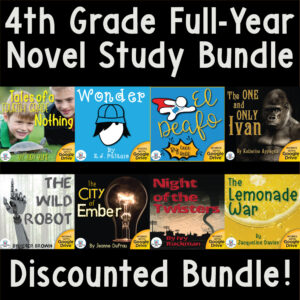 4th Grade Complete Reading Curriculum Bundle (Print + Digital Novel Studies)