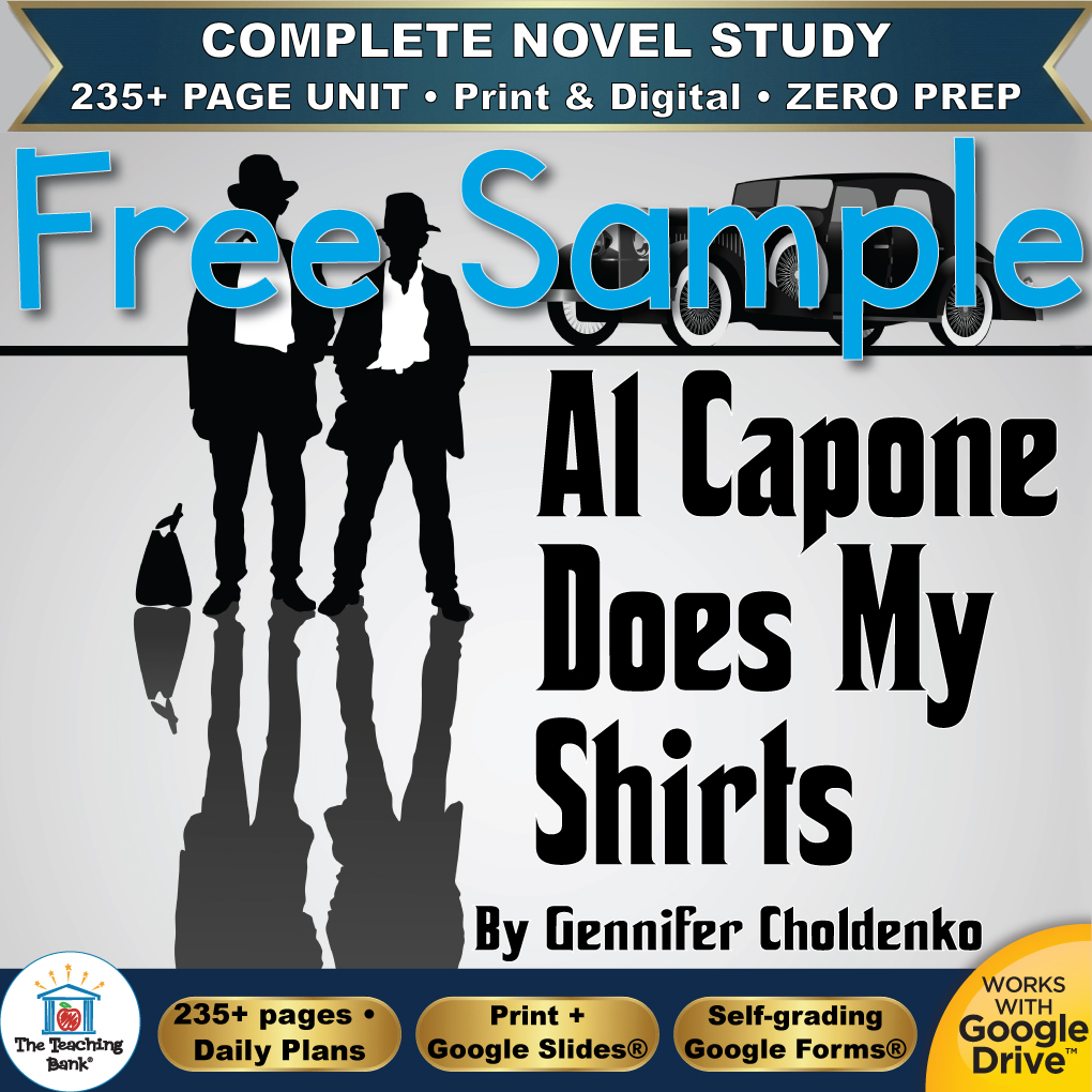 Al Capone Does My Shirts Novel Study – FREE Day 1 Sample
