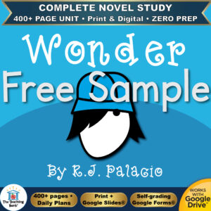 Wonder Novel Study – Free Day 1 Sample