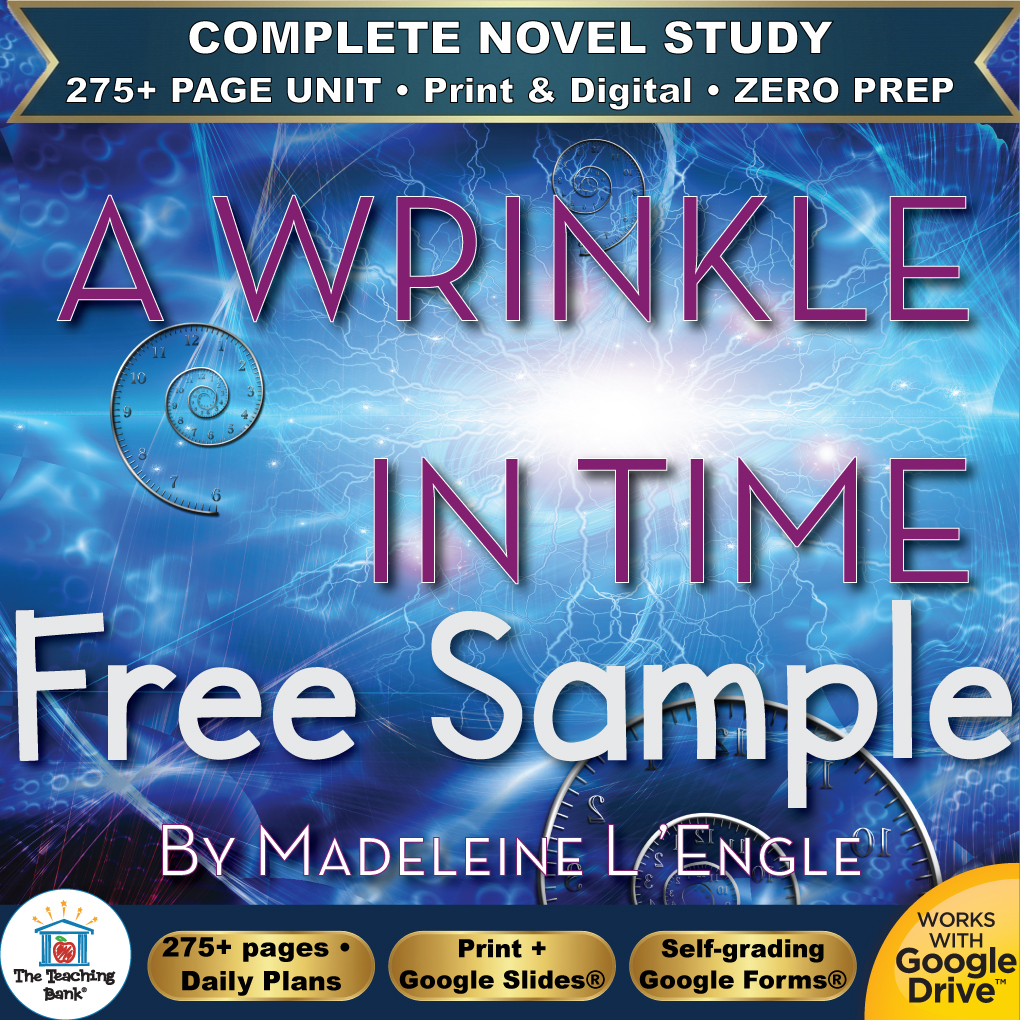 A Wrinkle in Time Novel Study – Free Day 1 Sample