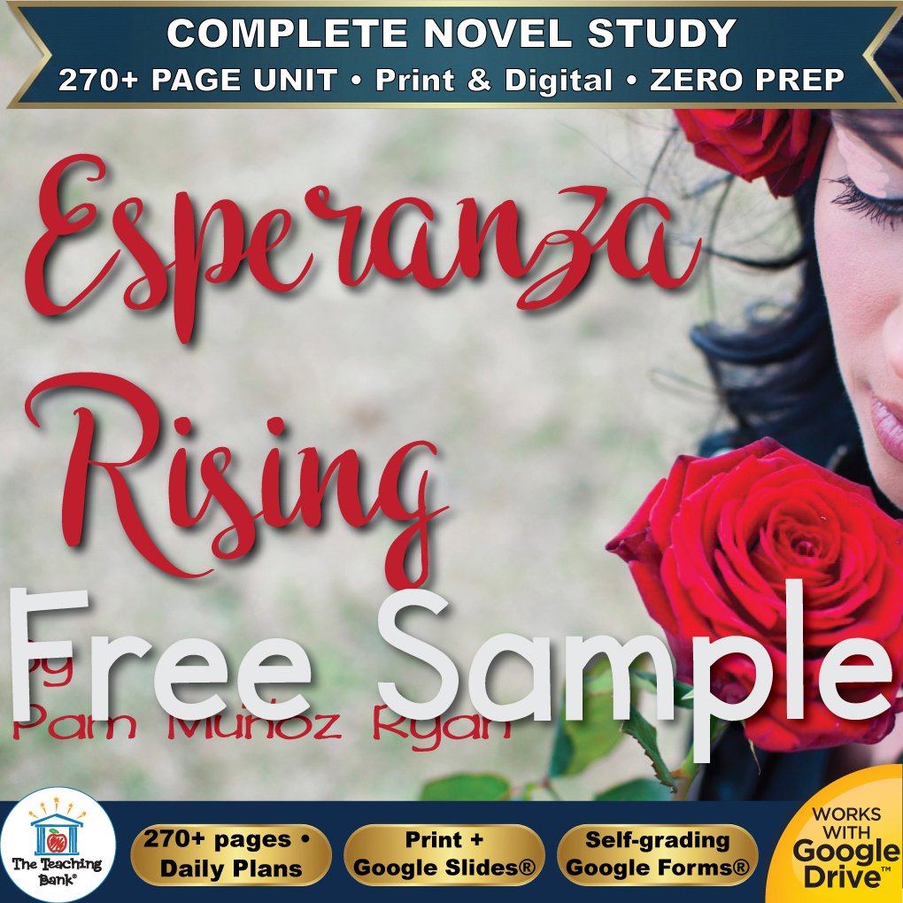 Esperanza Rising Novel Study – FREE Day 1 Sample