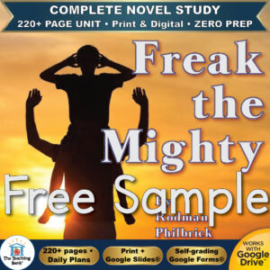 Freak the Mighty Novel Study – FREE Day 1 Sample