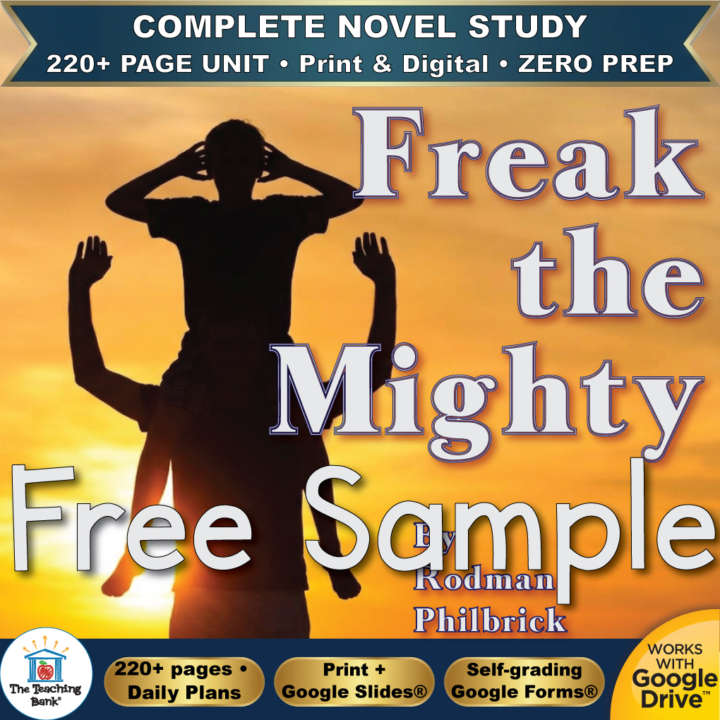 Freak the Mighty Novel Study – FREE Day 1 Sample