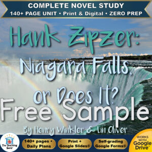 Hank Zipzer: Niagara Falls, or Does It? Novel Study – FREE Day 1 Sample
