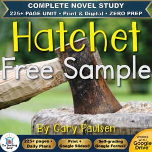 Hatchet Novel Study – FREE Day 1 Sample