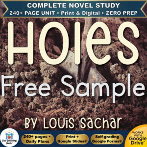 Holes Novel Study – FREE Day 1 Sample