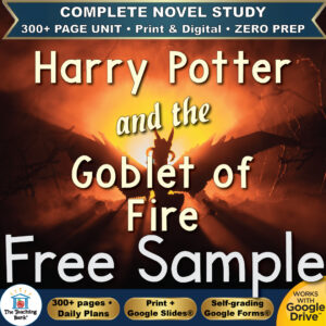 Harry Potter and the Goblet of Fire Novel Study – FREE Day 1 Sample