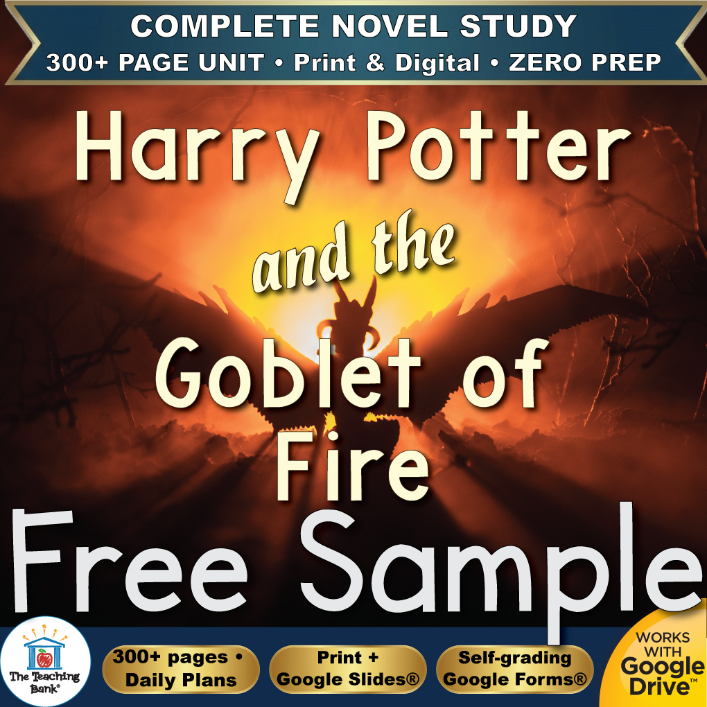 Harry Potter and the Goblet of Fire Novel Study – FREE Day 1 Sample