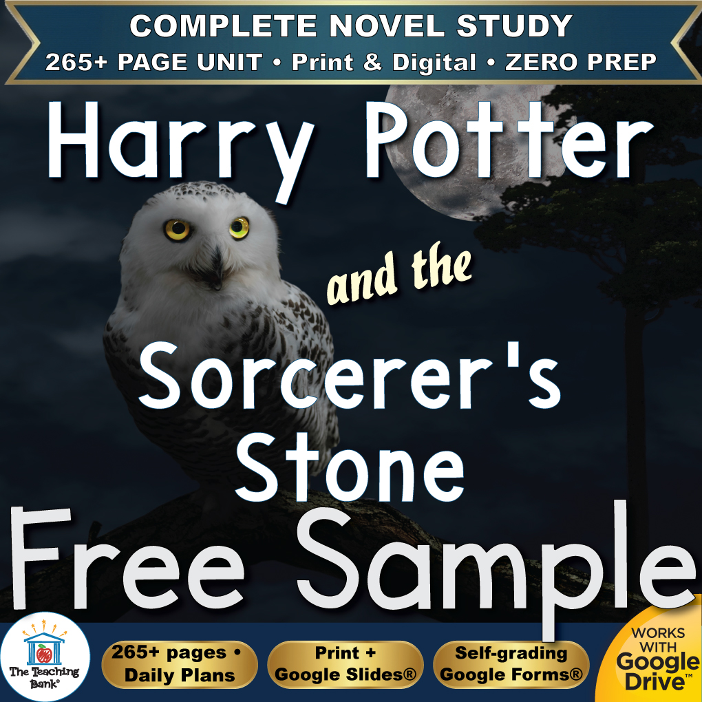 Harry Potter and the Sorcerer's Stone Novel Study – FREE Day 1 Sample