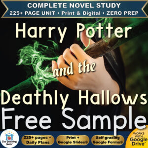 Harry Potter and the Deathly Hallows Novel Study – FREE Day 1 Sample