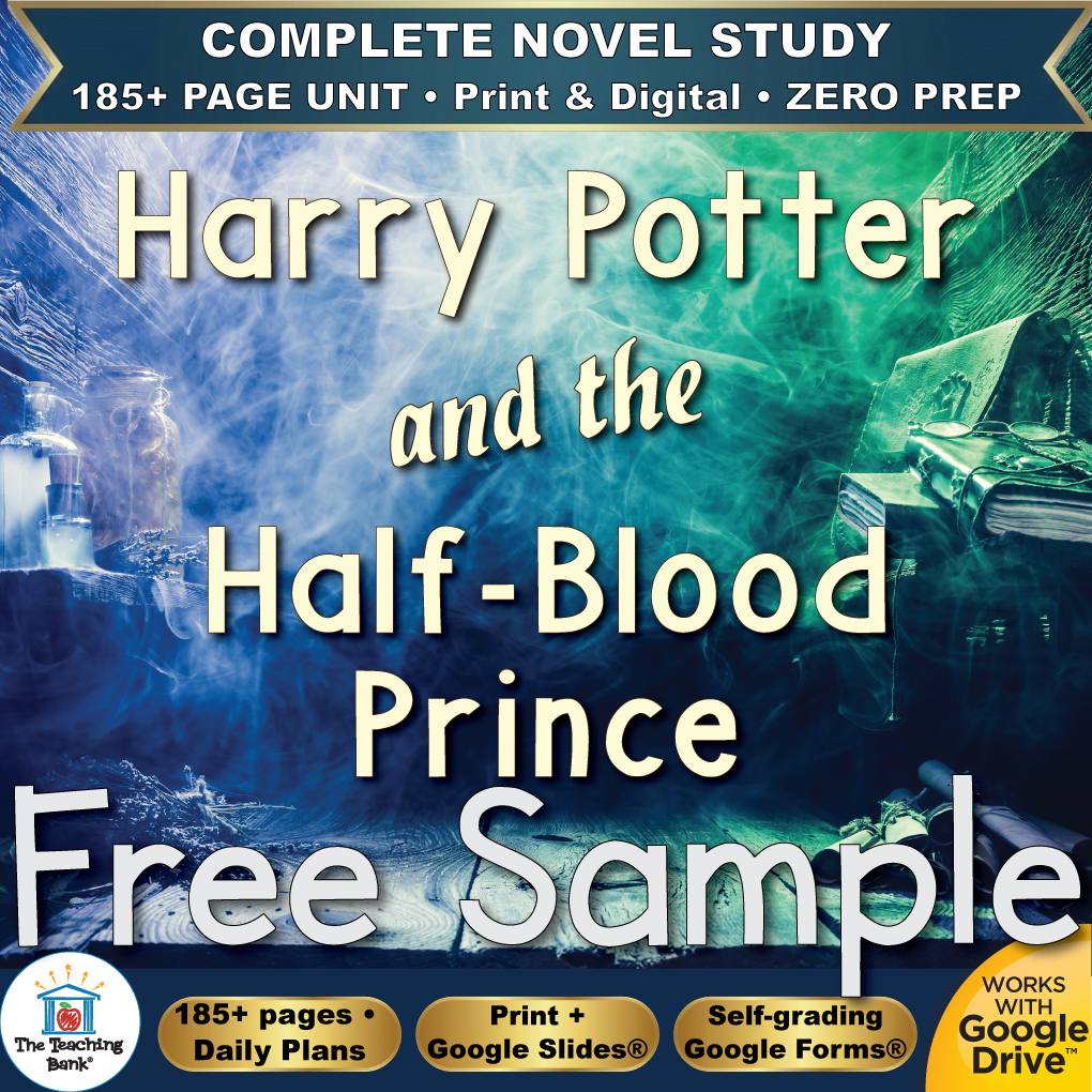 Harry Potter and the Half-Blood Prince Novel Study – FREE Day 1 Sample
