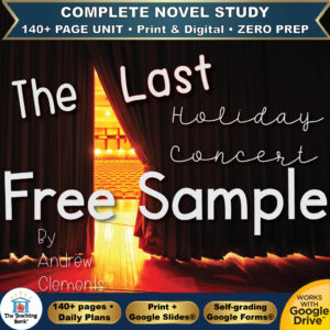 The Last Holiday Concert Novel Study – FREE Day 1 Sample