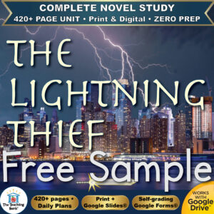 The Lightning Thief Novel Study – FREE Day 1 Sample