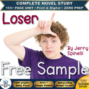 Loser Novel Study – FREE Day 1 Sample