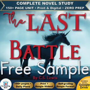 The Last Battle Novel Study – FREE Day 1 Sample