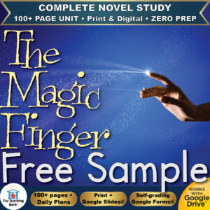 The Magic Finger Novel Study – FREE Day 1 Sample