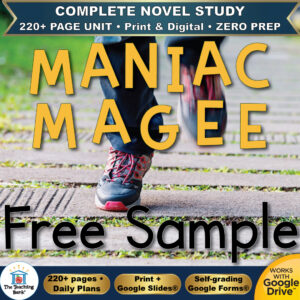 Maniac Magee Novel Study – FREE Day 1 Sample