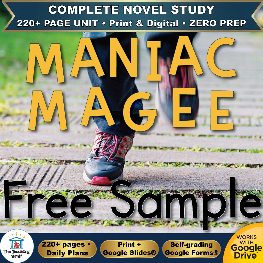 Maniac Magee Novel Study – FREE Day 1 Sample