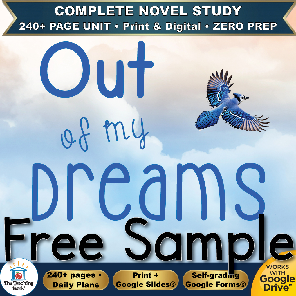 Out of My Dreams Novel Study – FREE Day 1 Sample