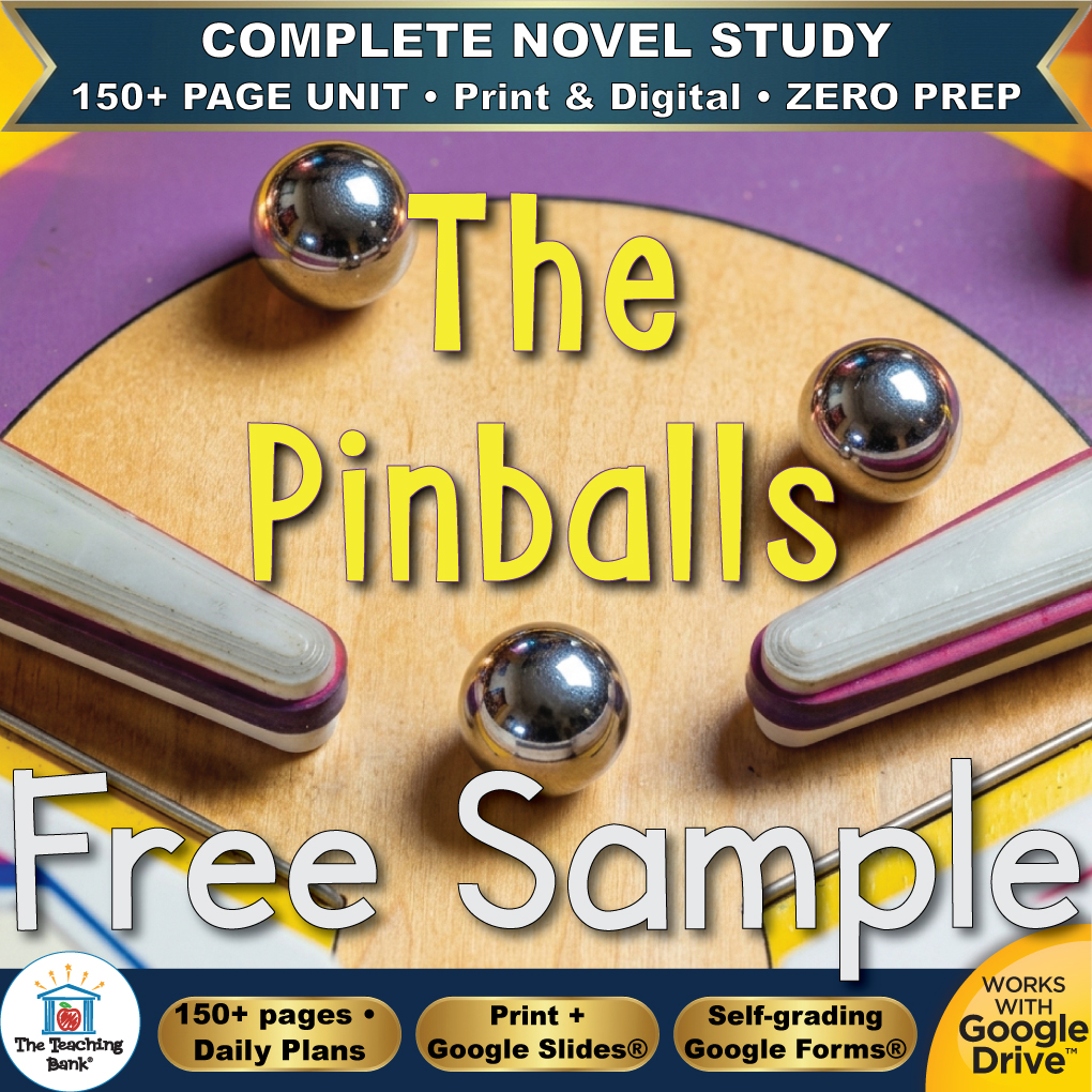 The Pinballs Novel Study – FREE Day 1 Sample