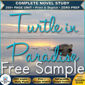 Turtle in Paradise Novel Study – FREE Day 1 Sample